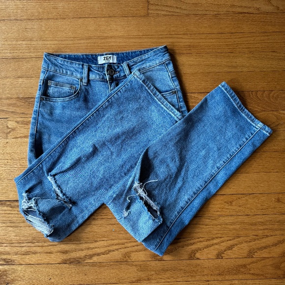 ZGY Denim High Rise Jeans - Size 28 - Picture 1 of 6